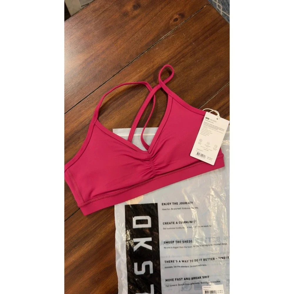 LSKD Clarity Sports Bra Plum Berry Small NWT NEW